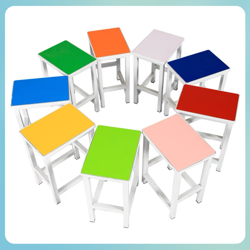 彩色方凳